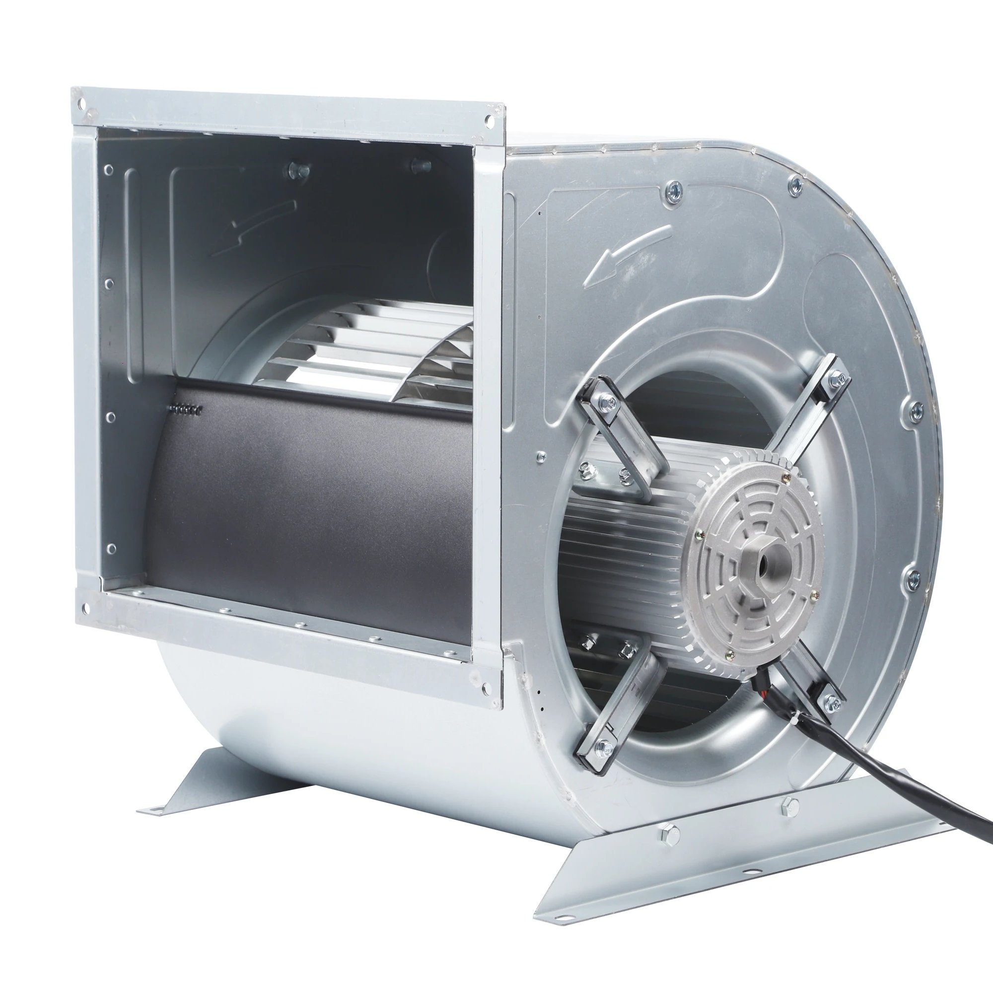 12 Inch 900W Centrifugal Fan with AC Motor and Stainless Steel Forward Curved Dual Inlet Impeller Wheel 3500 CFM Air Flow