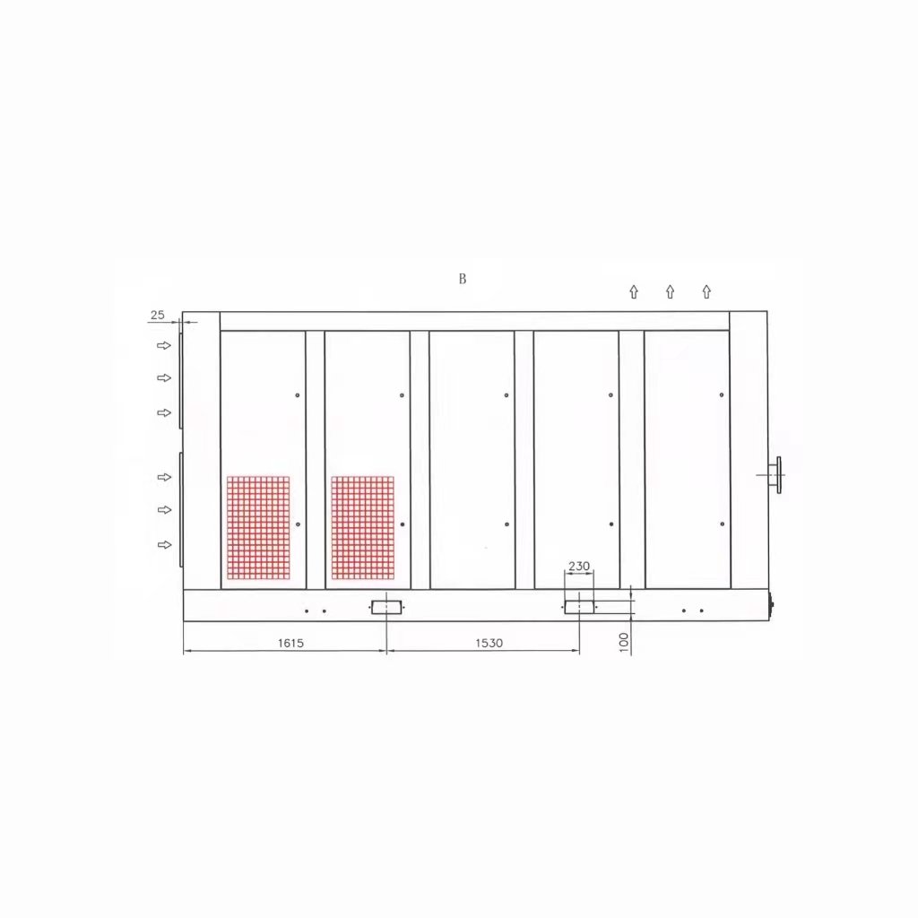 UNITED 0.8Mpa 500KW 6000V/50Hz Two-stage Water Cooled Screw Air Compressor Good Quality