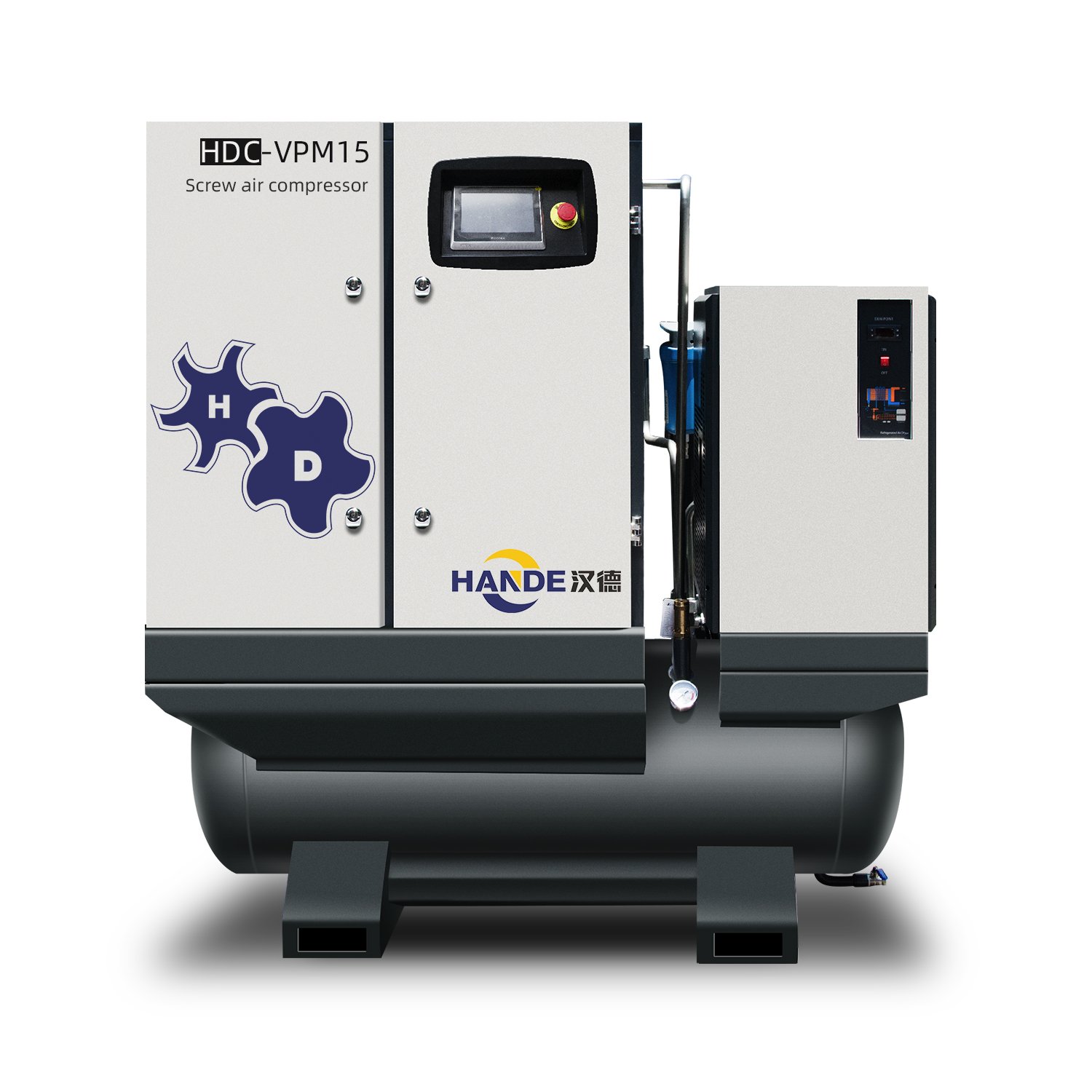 HANDE 15KW 20HP High Quality Industrial Air Compressor Screw Air Compressor for Fiber Laser Cutting Machine