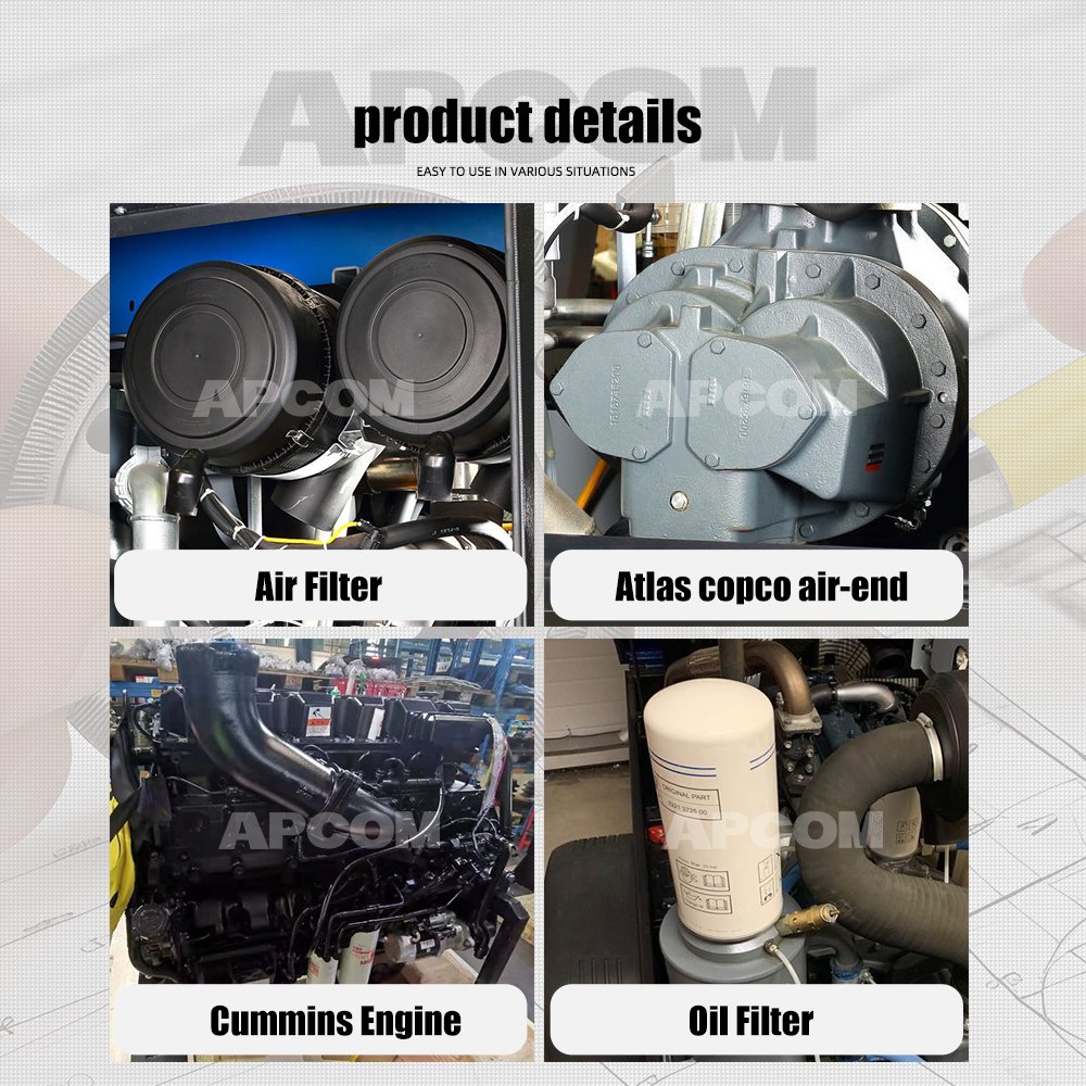 Original Atlas Copco Host 750 Cfm 21 bar diesel Engine air Compressors Suppliers