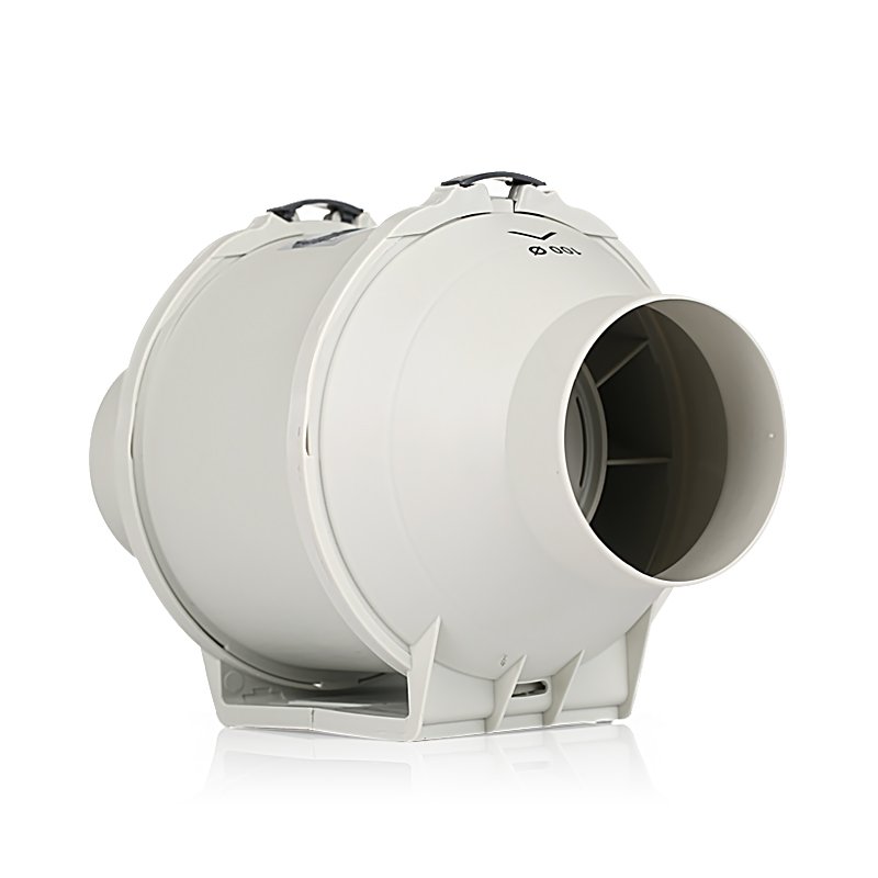 Flow Air Smoke Extractor Exhaust Fan Mixed Plastic CE AC Duct Fan Kitchen Exhaust Plastic Centrifugal Blower Fan