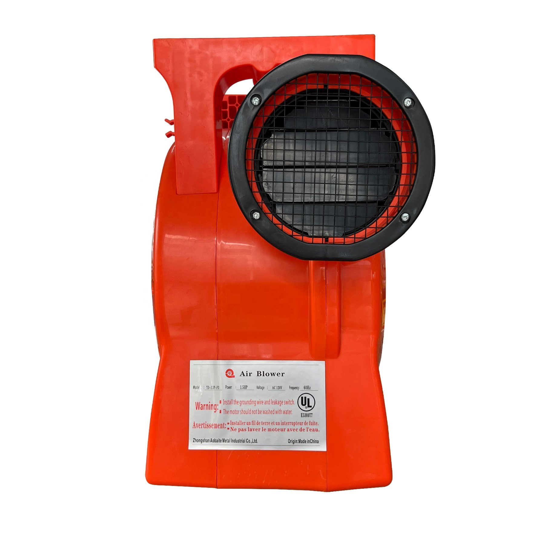 2HP Electric Turbo Blower Versatile High-Speed 130V/220V High Pressure Plastic Inflatable Blower 50Hz Versatile Air Blower
