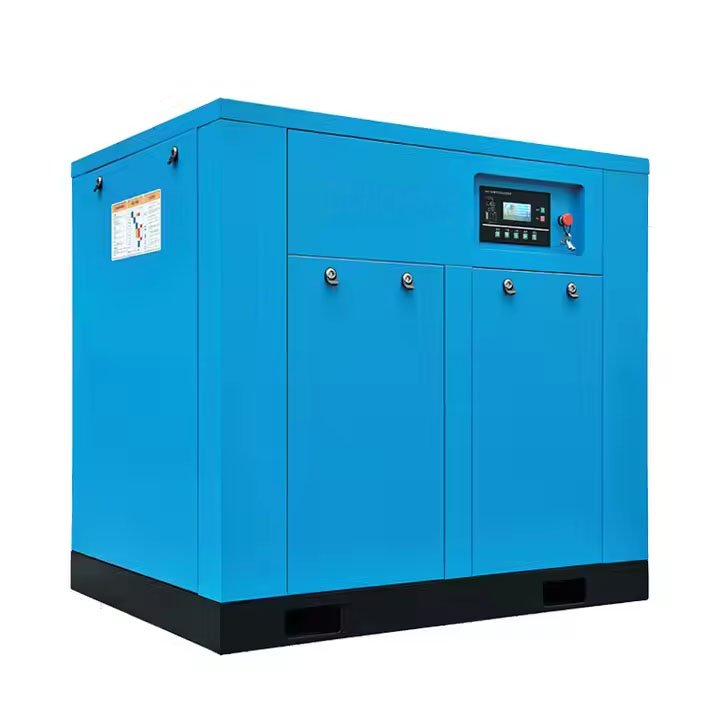 High Quality 7.5KW Stationary Screw Air Compressor Energy Saving 110/220V/380V/415V Construction 8-16bar Working Engine Motor