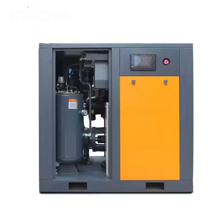 High Quality 7.5KW Stationary Screw Air Compressor Energy Saving 110/220V/380V/415V Construction 8-16bar Working Engine Motor