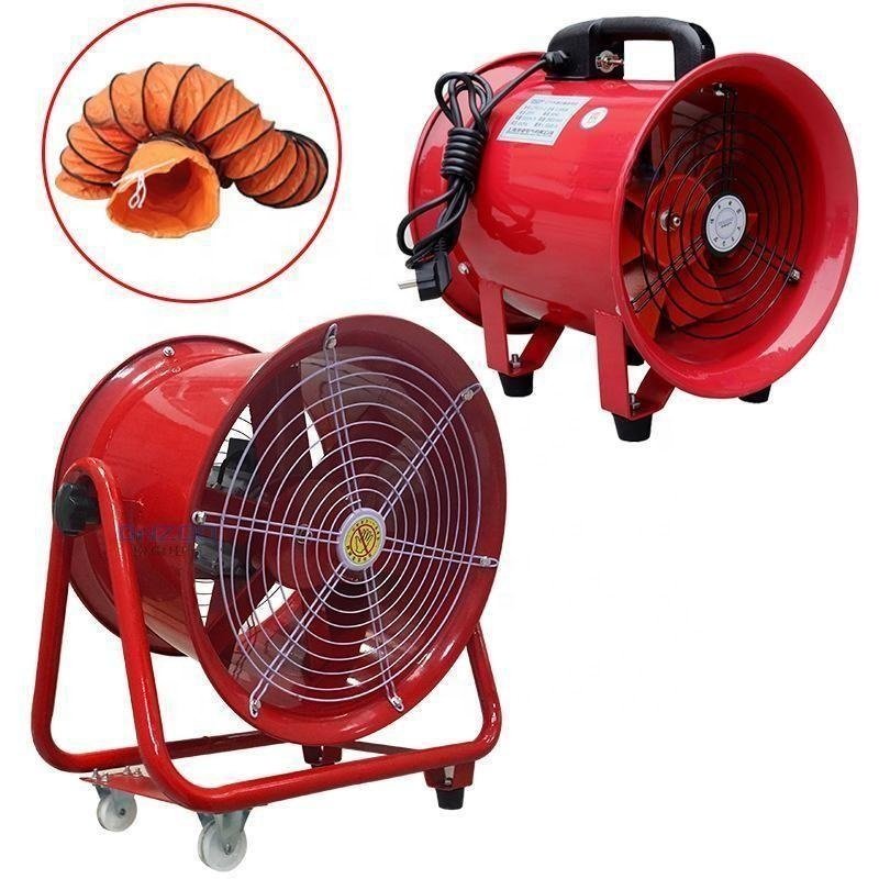12 Inch Portable Explosion-proof Fan Hand Push Exhaust Ventilation Fans Large Volume Axial air Blower