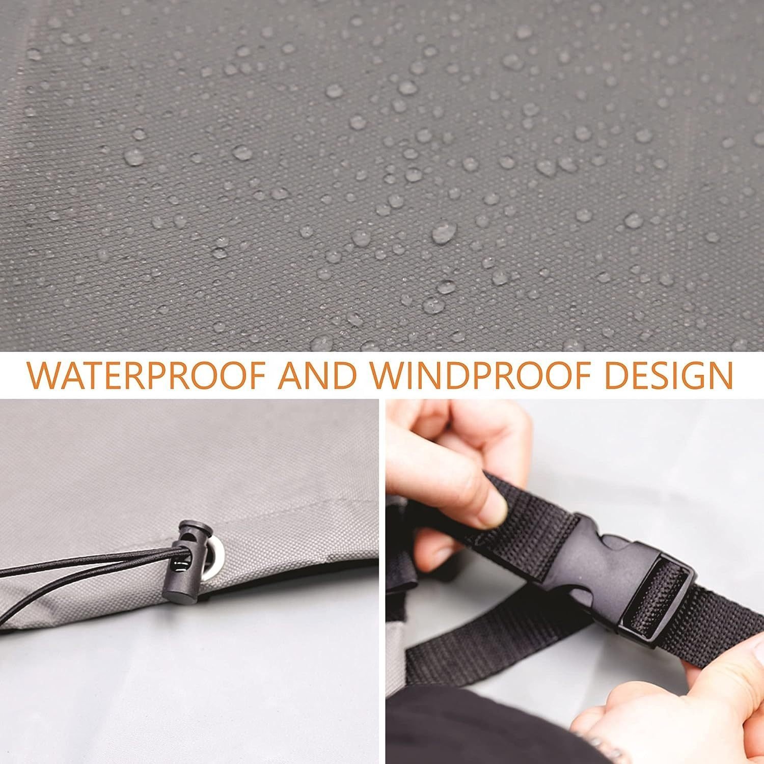 600D Oxford Fabric Protection Unit for Outside Outdoor Waterproof Dust-Proof AC Cover Collapsible Air Conditioner Cover