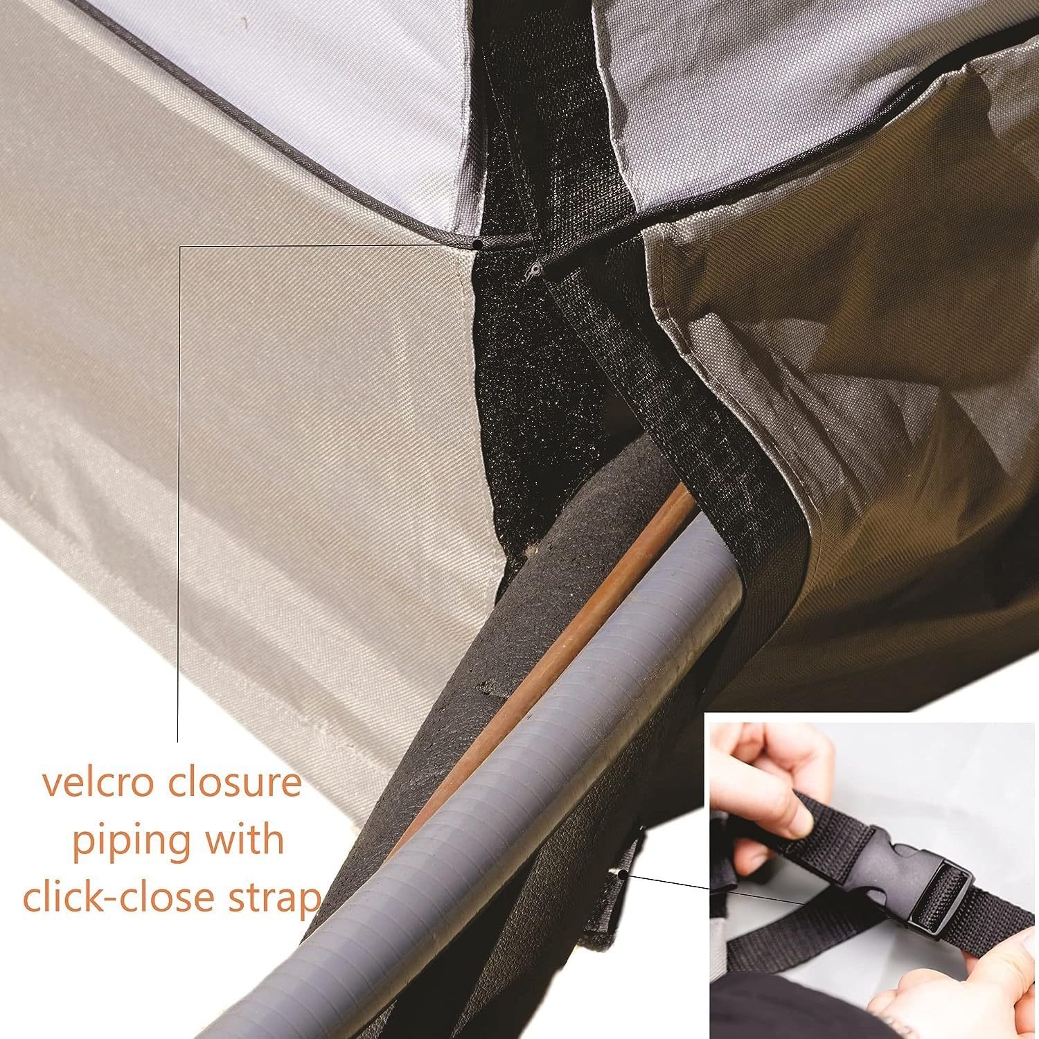 600D Oxford Fabric Protection Unit for Outside Outdoor Waterproof Dust-Proof AC Cover Collapsible Air Conditioner Cover