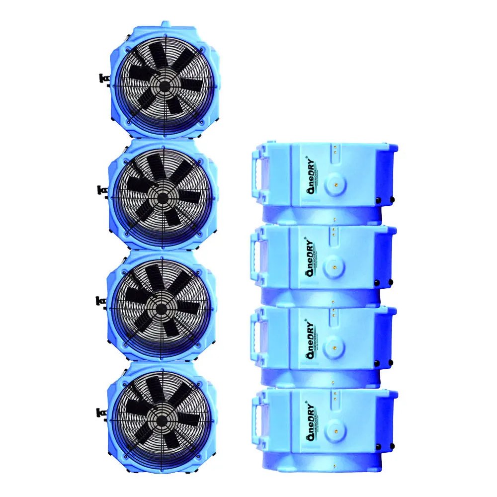 Multi GFCI Floor Brackets Fan Wholesale 4000 CFM Portable Axial Fan for Carpet Floor Blower Dryer Restoration
