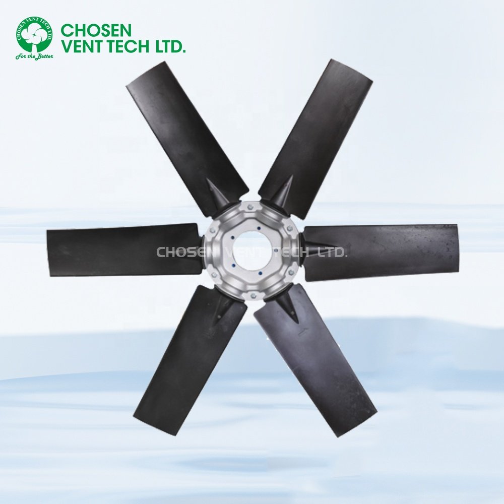 Axial Flow Fan Parts Explosion-proof Nylon Exhaust Fan Impeller for Dump Truck Engine Cooling Engineering