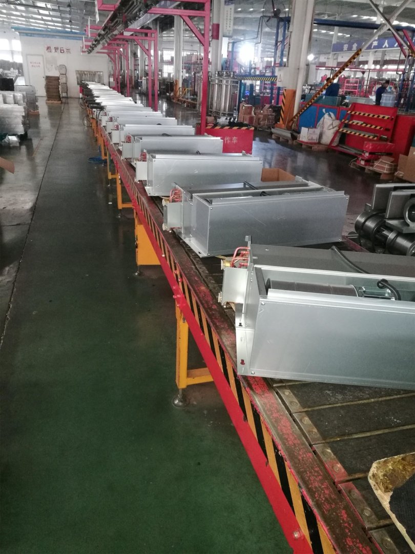 Hot Sale Ceiling Concealed Type Chilled Water FCU air Flow 200 CFM - 2000 CFM 2 Pipes 4 Rows AC Indoor Coils Water Fancoil Unit