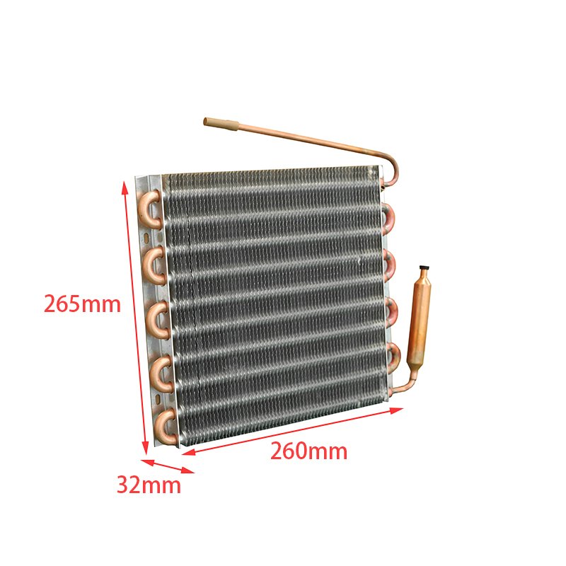 Copper Tube Aluminum Fin Evaporator Dairy Cabinet Evaporator Refrigeration Equipment Condenser