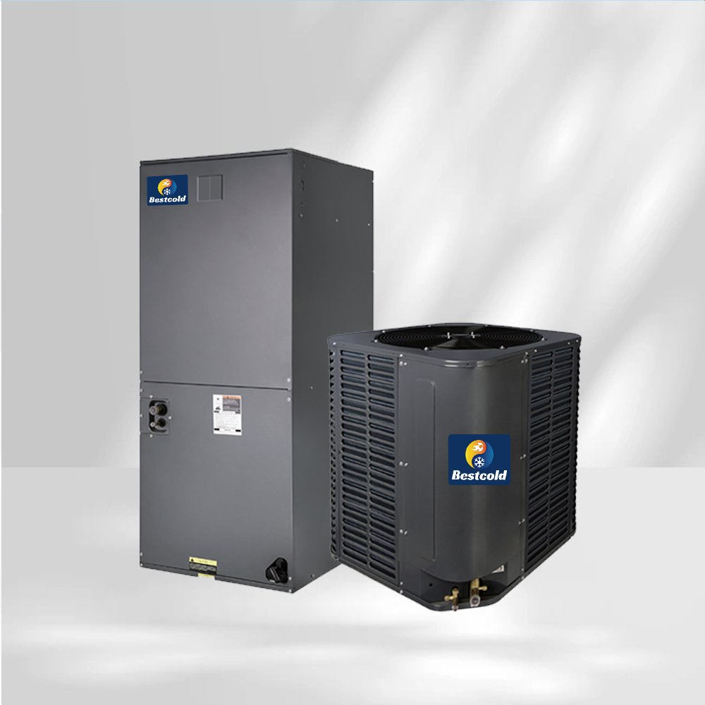 Home HVAC Systems Vertical Type Condensing Unit Seer18 Air Handler Split Air Conditioners for Outdoor