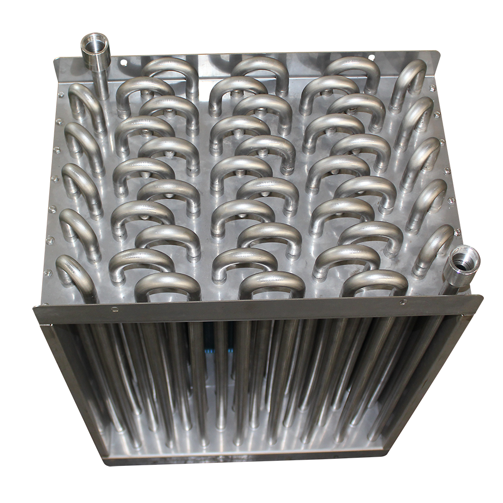 China Custom Air Cooled Copper Tube Condenser Heat Exchange Custom Chiller Copper Tube Aluminum Finned Heat Exchanger