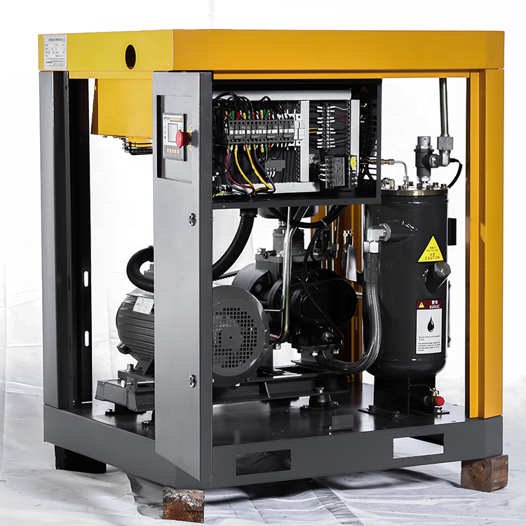 In Stock 380V 3 Phase 50hz AHB-15A Belt Driven 11KW 15HP 8 bar Rotary Screw Air Compressor