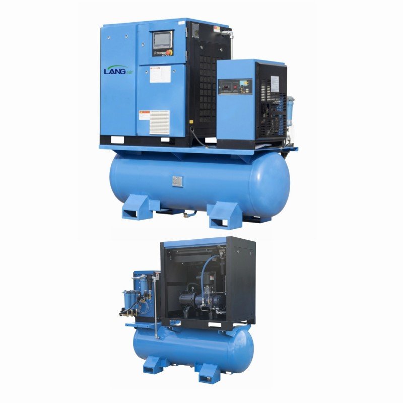 Langair 22kw 30hp 4-in-1 Pm Vsd Screw Air Compressor Industrial Compressors & Parts With Dryer for Laser Cutting Machine