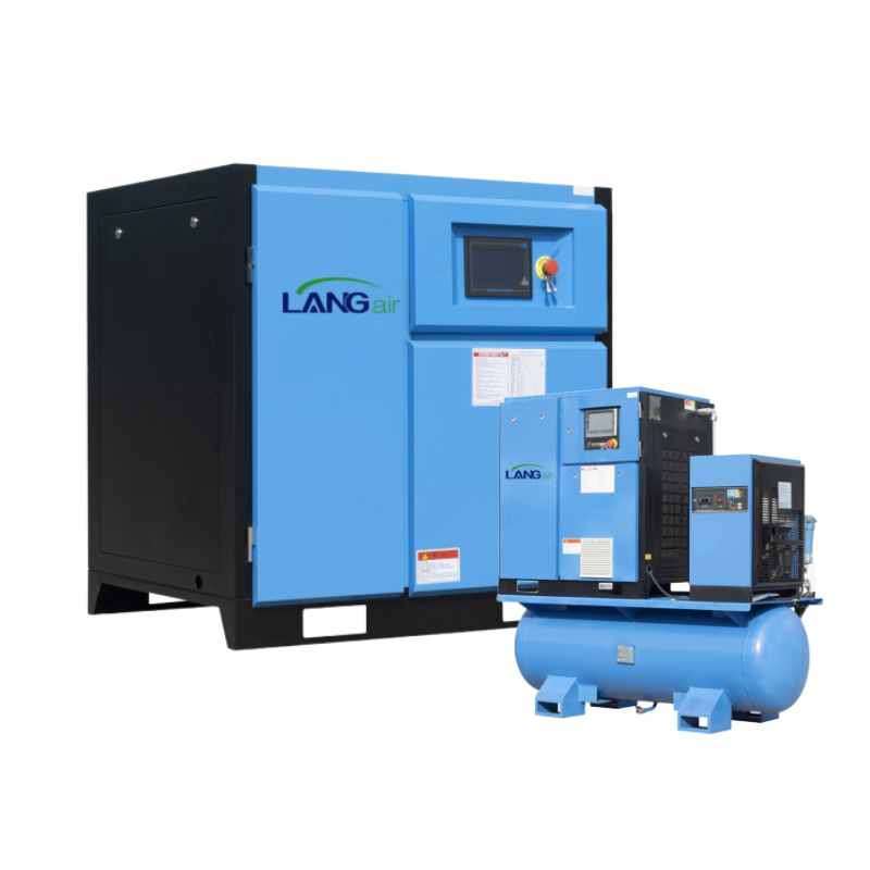 Langair 22kw 30hp 4-in-1 Pm Vsd Screw Air Compressor Industrial Compressors & Parts With Dryer for Laser Cutting Machine