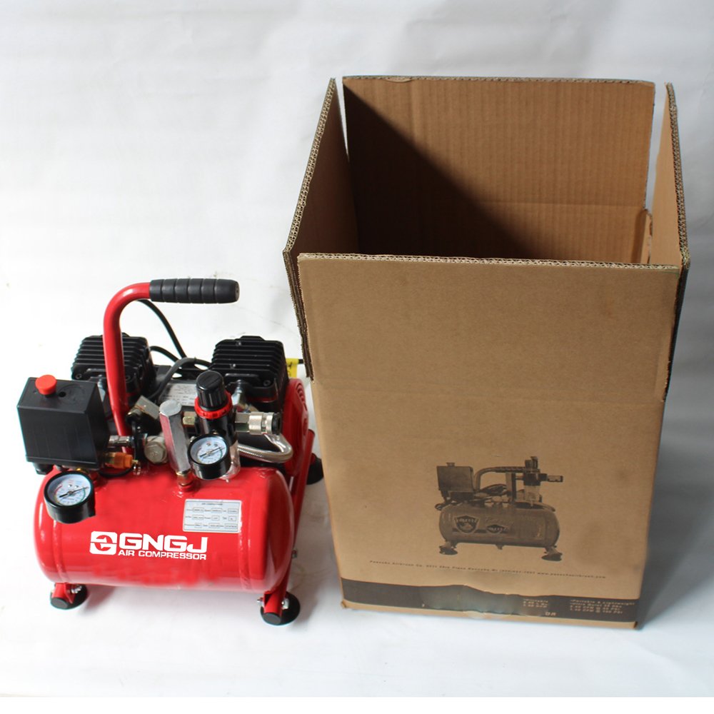 Advanced New Design Electric Mobile Portable Silent Cylinder Oil Free Compressure air Compressor with Painting