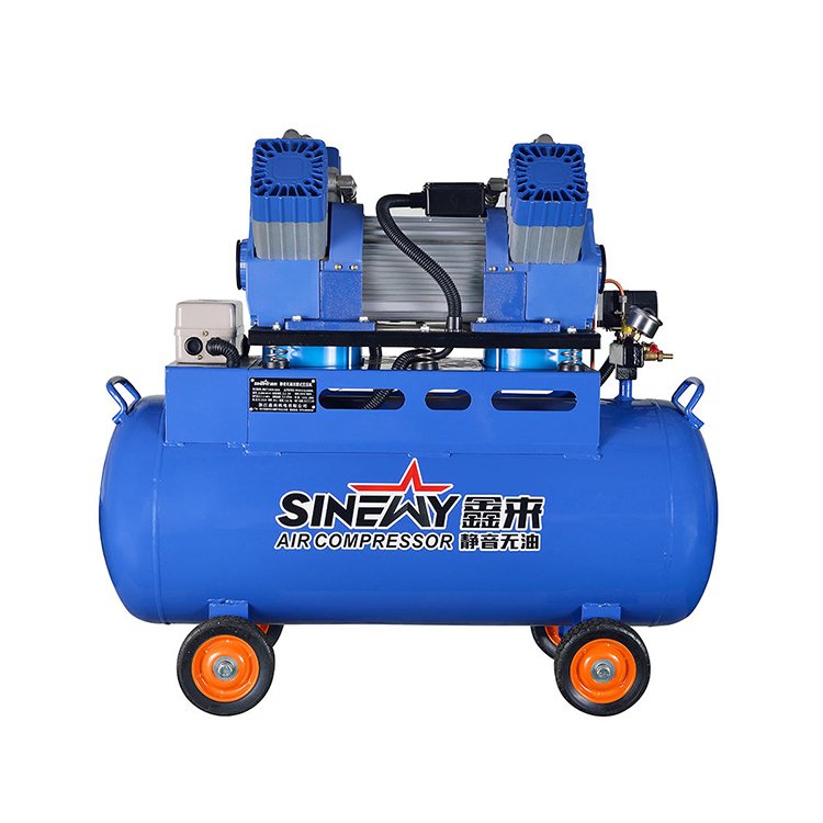 Compressor De Ar 220V 2.2Kw 3Hp 100 Litors Silent Powerful Electric Piston Compressors Oil Free Air Compressor