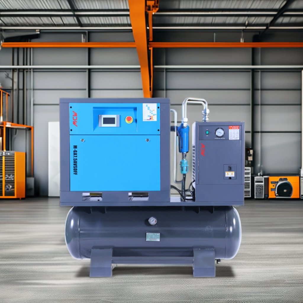 Three Phase Pm Vsd Screw Air Compressor 220/380v 50hz 60hz 7.5 kw 10hp 4 in 1 air Compressor Portable With CE