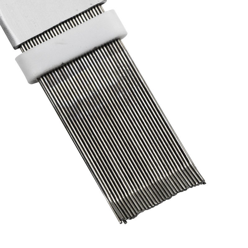 Air Conditioning Fin Cleaning Comb Stainless Steel Fin Straightener Brush Air Conditioner Blade Condenser Radiator Cleaning Tool