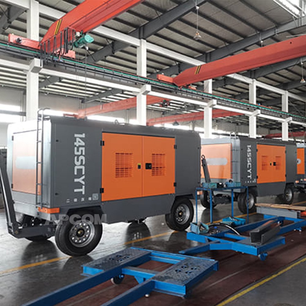 15bar 530cfm Cummins diesel Compressors Mining 220psi Screw air Compresor 140kw 15m3/min diesel Compressor air Air-compressor