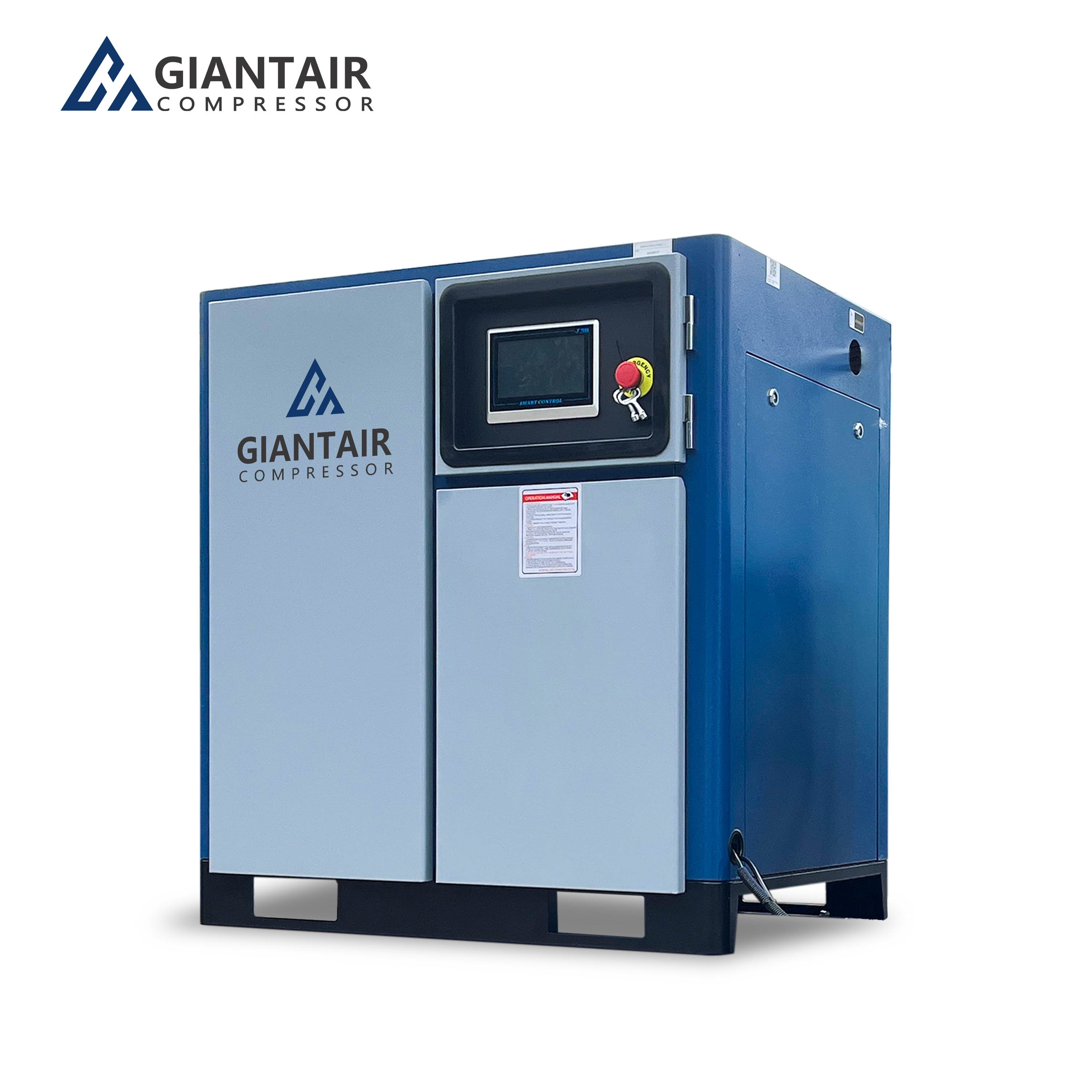 Competitive Price 22kw 30hp 8bar 10bar 3.2m3/min PM VSD Air Compressor Screw Type Air Compressor