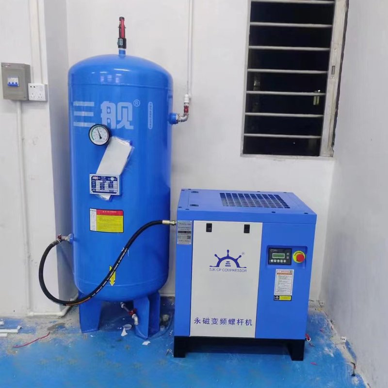 Sanjianke Factory Custom Screw Industry air Compressor Combination With air Storage Tank air Dryer