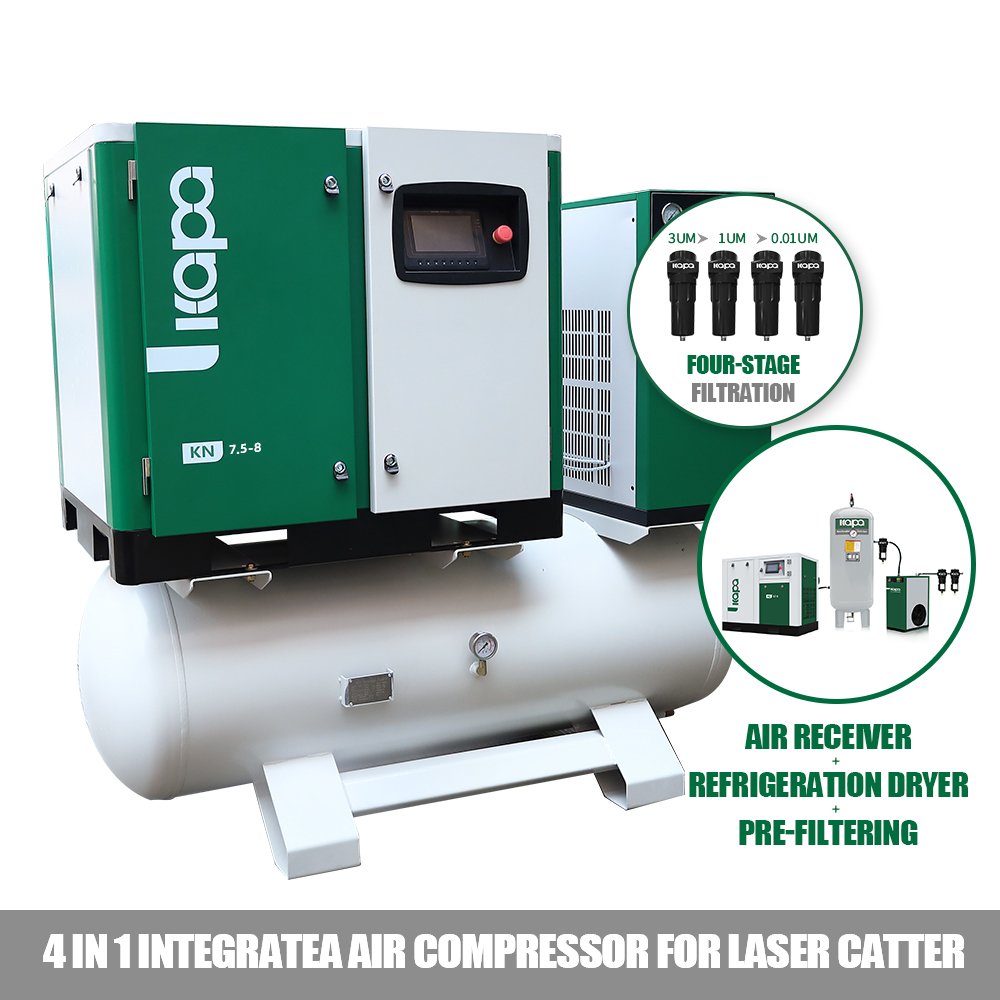 General Industrial Screw air Compressors 5.5kw/7.5kw/11kw/15kw All in One Compressor Air-compressors for Sales