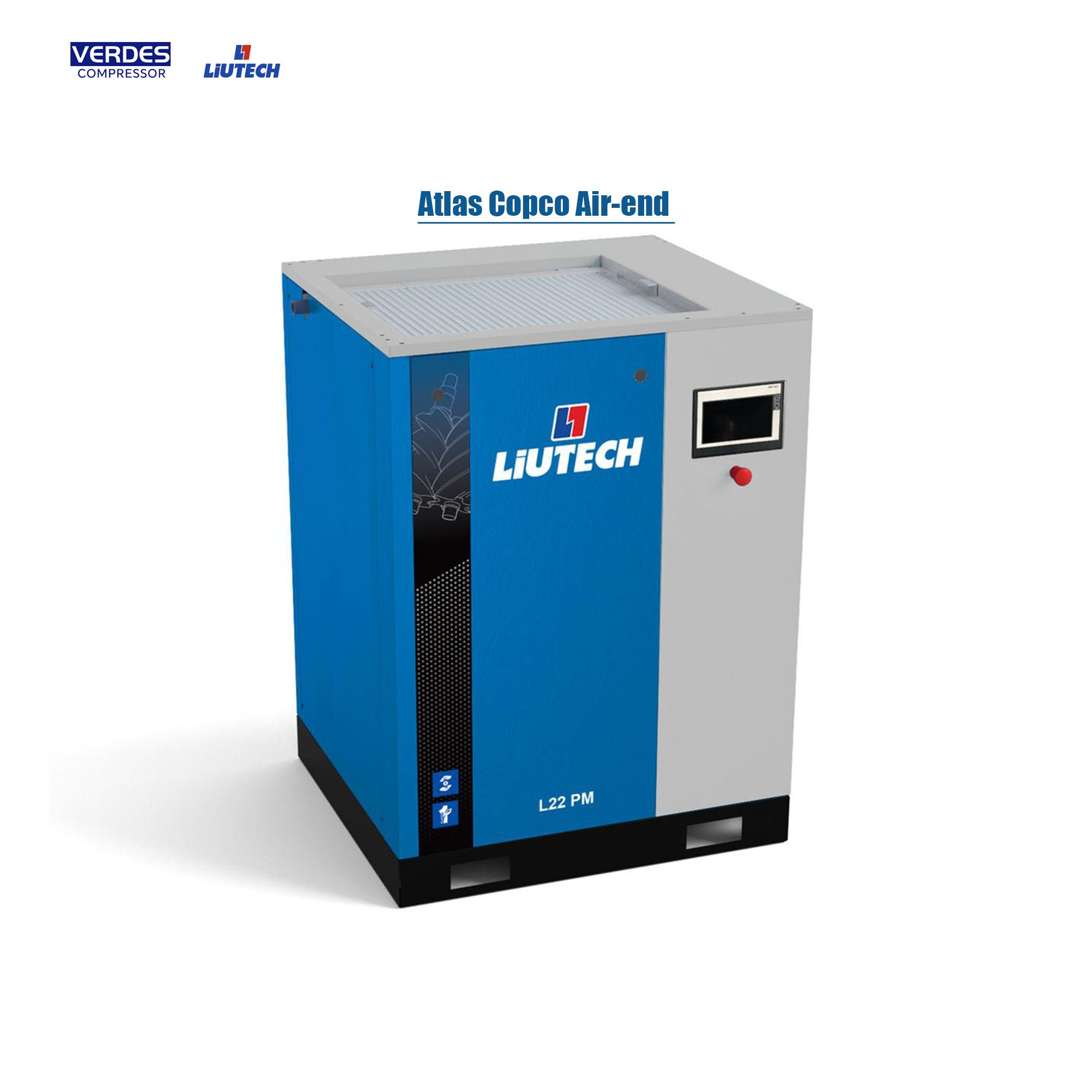 Rotary AC Silent Belt Driven air Compressor Lubricated Economic Type Compress air Screw Compressor