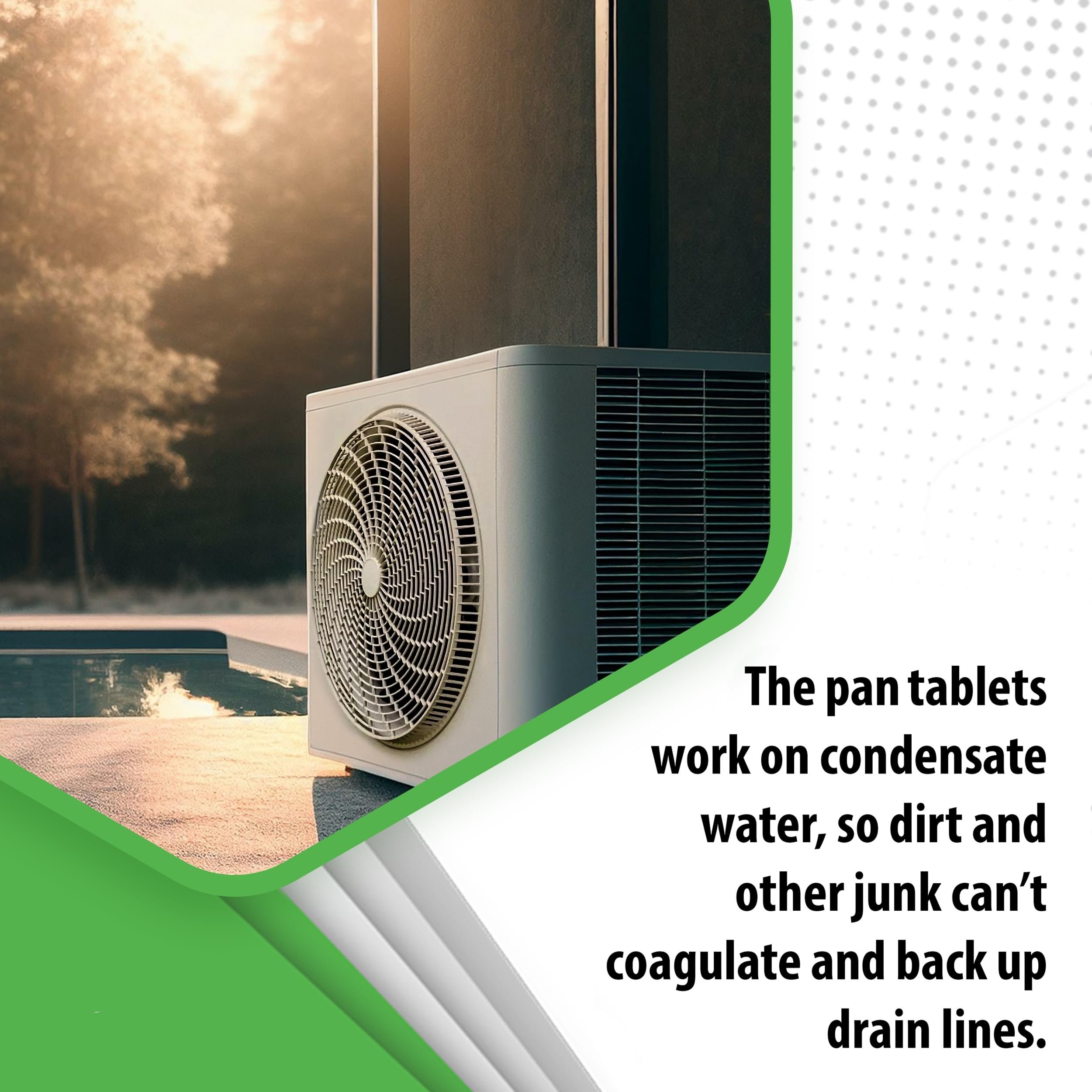 100 Tablets Condensate Pan Treatment Tablets AC Drip Pan Tablets Air Conditioner Drain Line Cleaner