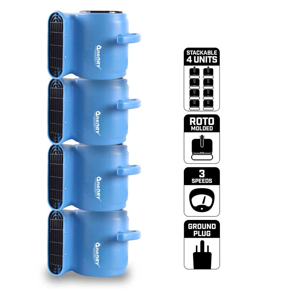 High Quality Portable Mini Turbo Air Mover Blower Fan Low-Profile Smoke Extractor Household Water Damage Electric Power Source