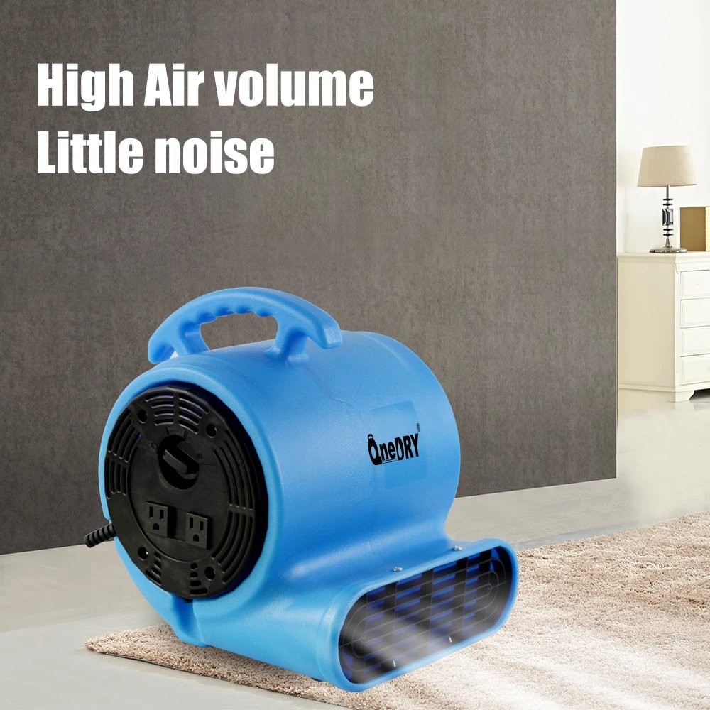 High Quality Portable Mini Turbo Air Mover Blower Fan Low-Profile Smoke Extractor Household Water Damage Electric Power Source