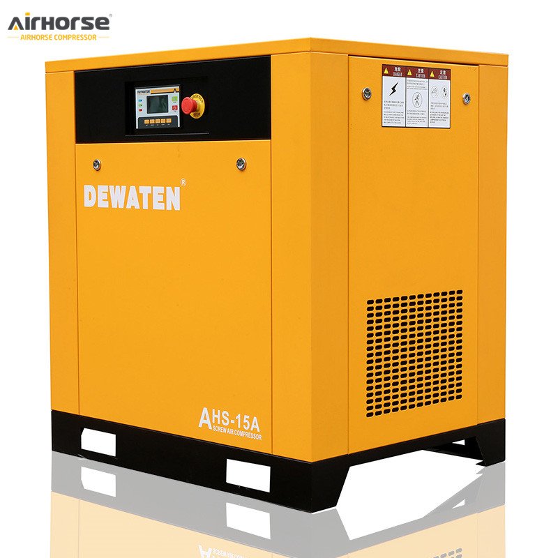 In Stock 380V 3 Phase 50hz AHS-15A Belt Driven IP 54 11KW 15HP 8 bar Rotary Screw Air Compressor