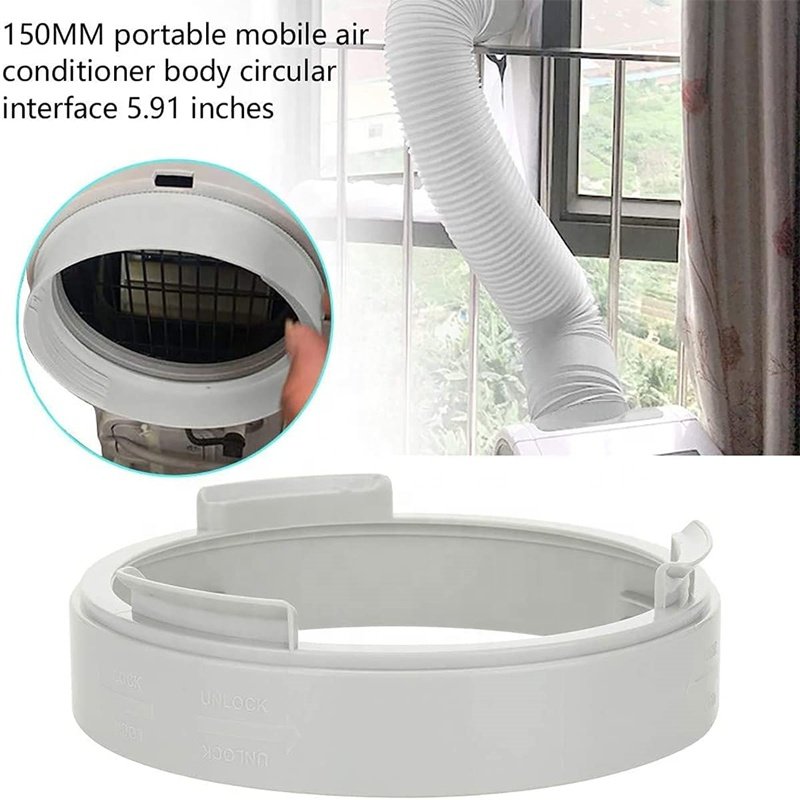 5.9 Inch Round air Conditioner Exhaust Hose Coupler Mobile air Conditioner Window Adapter