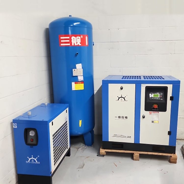 34CFM 10HP Industrial Rotary Screw Air Compressor 230V 116PSI Automation Touch Screen Air Compressor