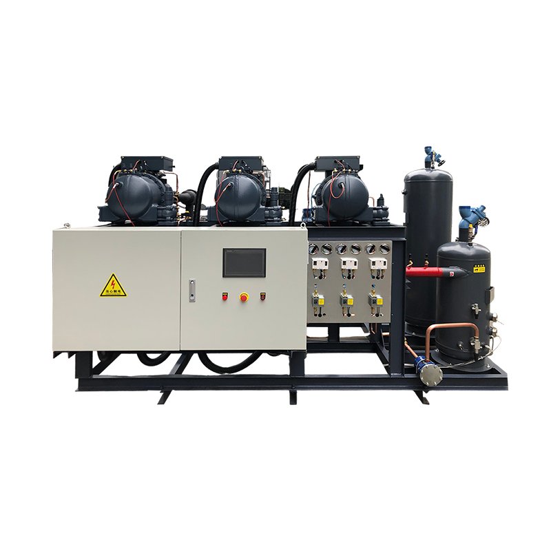 Hanzhong Evaporative Cooling Unit Refrigeration Machine Parts Air Scroll Chiller Screw Parallel Condensing Unit Industrial