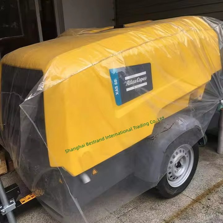 Atlas Copco diesel Engine Screw Cummins air Compressor 7bar XAS88