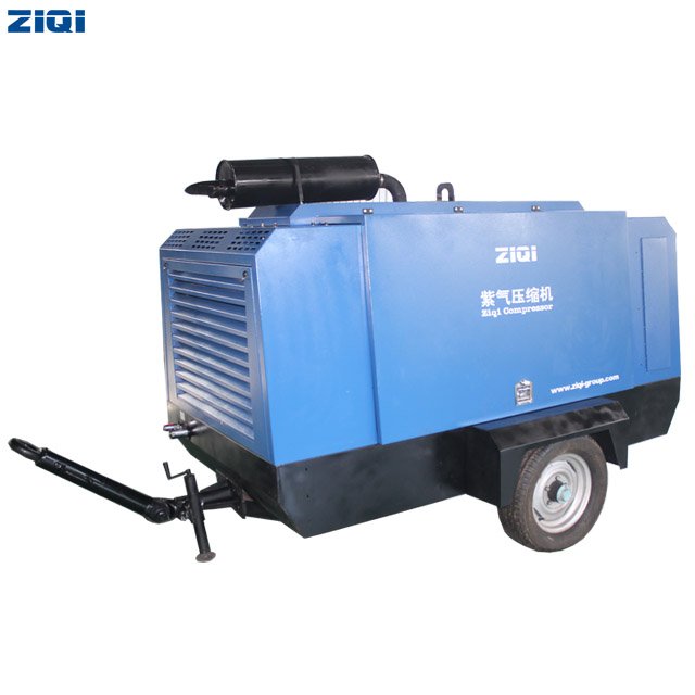 Most Popular High Capacity 92KW Flexibility Direct Drive Mobile Portable diesel Screw air Compressors for Drilling Rig