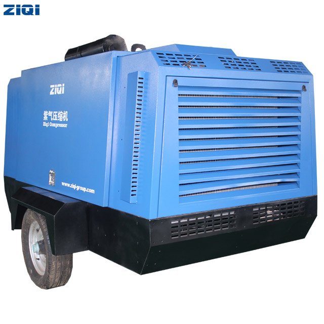 Most Popular High Capacity 92KW Flexibility Direct Drive Mobile Portable diesel Screw air Compressors for Drilling Rig
