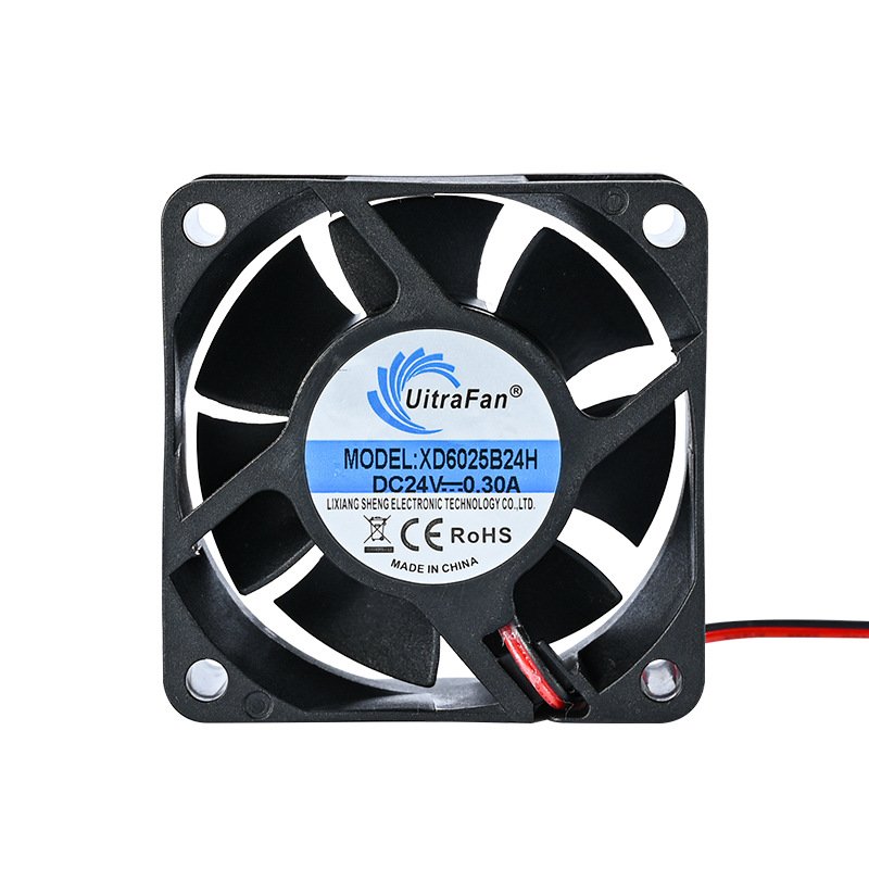 Dc Cooling Fan 12v 24v 60x60x25 Mini Ventilation Fans 6025 60mm 25mm Axial Dc Fan