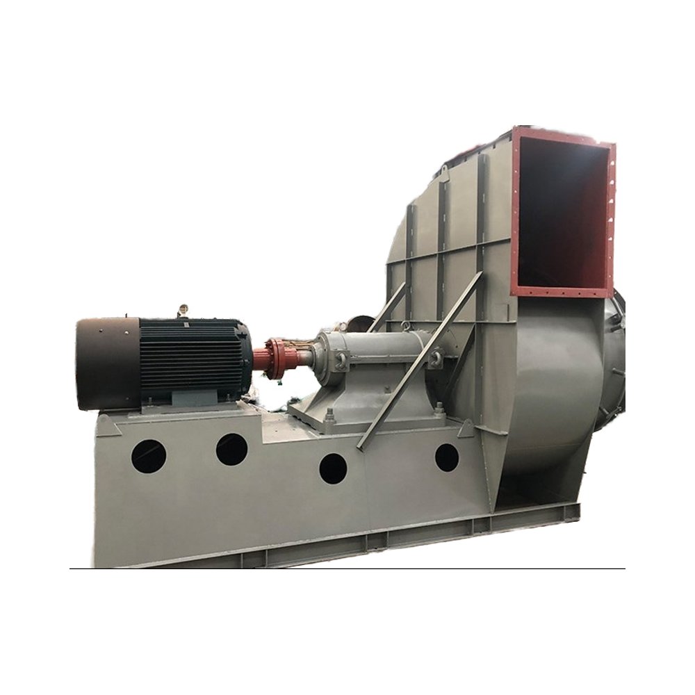 High Temp 300C Resistant Low Noise Induced Draft Centrifugal Blower Fan Refinery Cast Iron Free Standing Exhaust Ventilation
