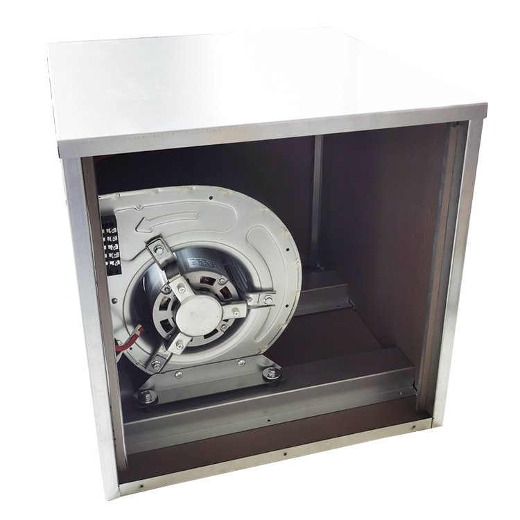 Low Noise Centrifugal Box Blower Fan Built-in AC Motor to Extract or Supply Air for Commercial & Industrial Ventilation 0.25KW