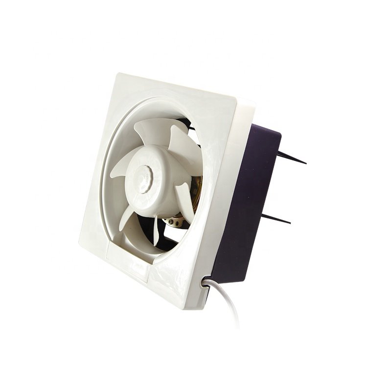 Hot Sale Square Type Window-Mounted Bathroom Exhaust Fan Copper Wire Motor Ventilating Fan With Plastic Blades Wall Fan