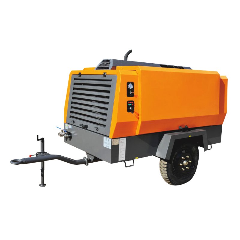 Small Mobile High Efficiency 13bar 73.5kw 195cfm Portable air Compressor diesel Mobile Compressor