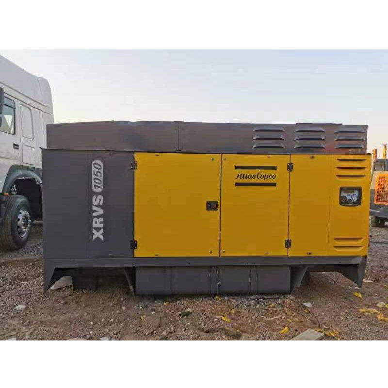 Second Hand Atlas Copco XAX 1050 air Compressor 2017 Model 25 bar CAT Engine Portable diesel Screw air Compressor