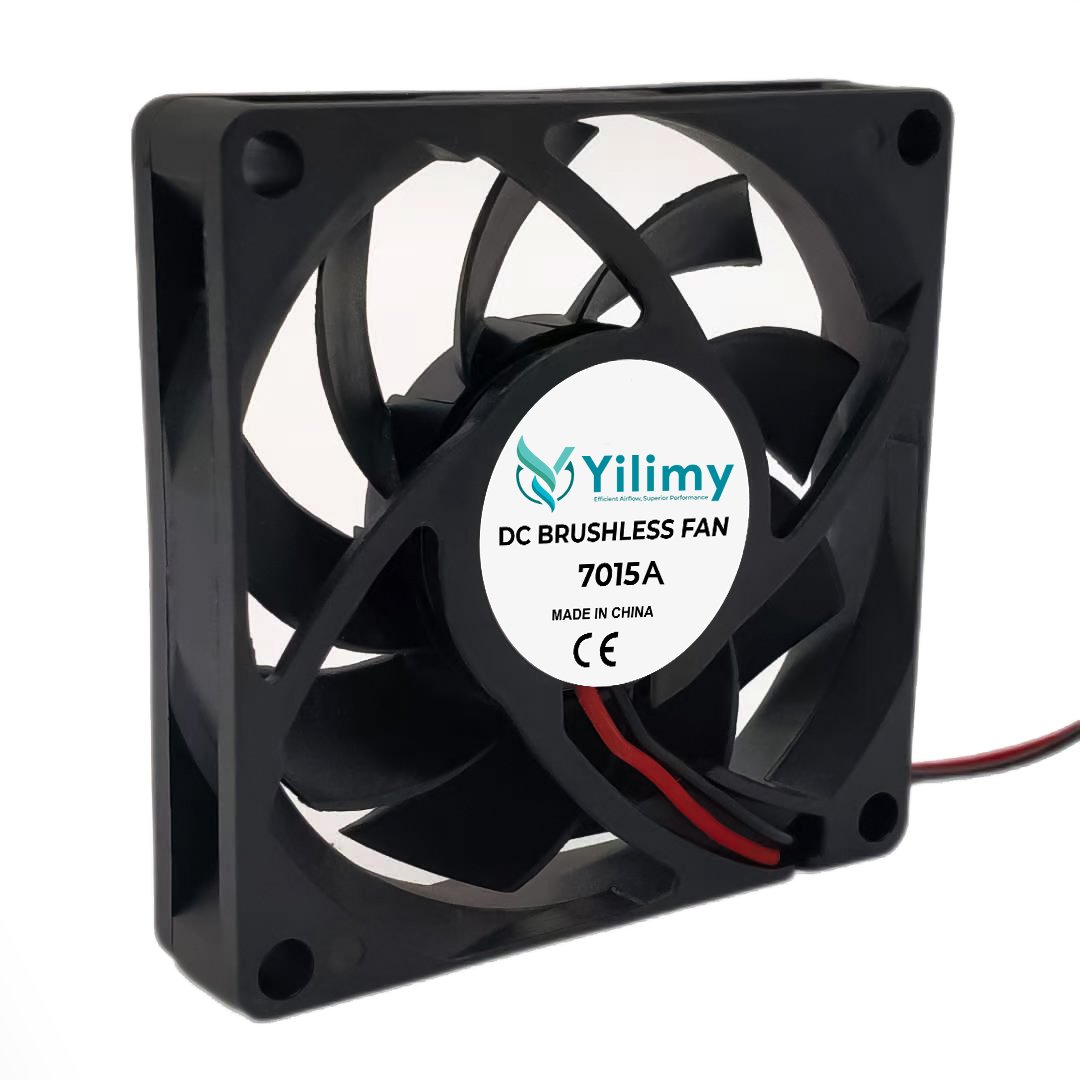 7015A 12V DC Axial BLDC Blower Fan 70mm Car Fan with Plastic Blades OEM & ODM Customizable