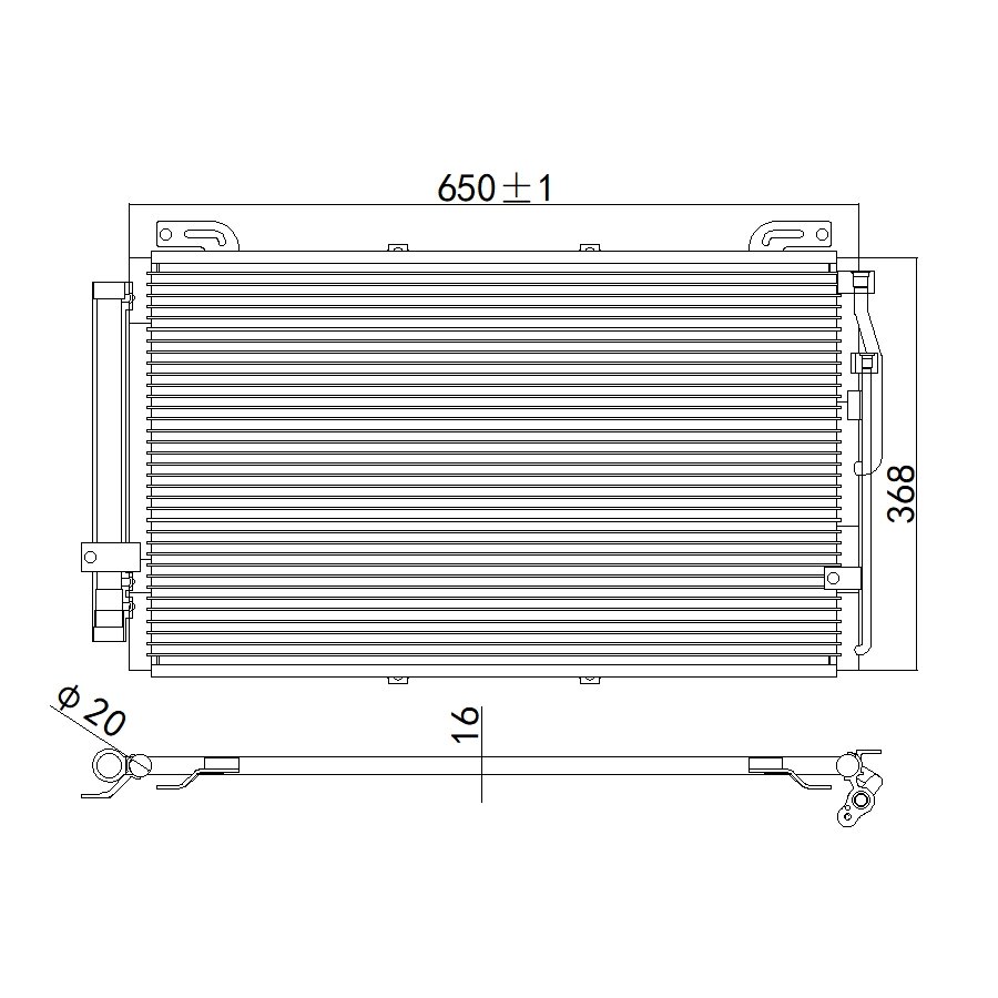 Aftermarket Car Auto Air Conditioning System Auto AC Condenser FOR HYUNDAI MATRIX 2001- OEM 9760617001
