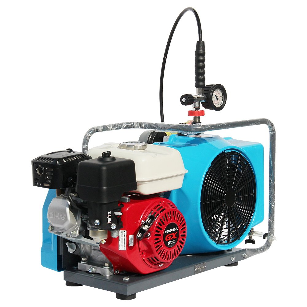 SCW100P Gasoline Gas Power High Pressure air Compressor for scuba Diving 5.5hp 300bar 3.5cfm