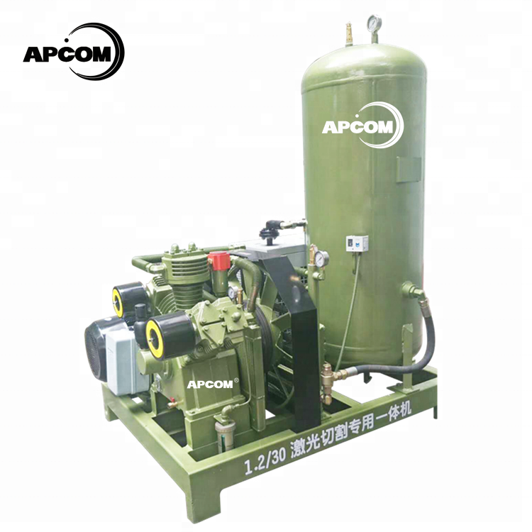 APCOM Hengda Manufacturer 2 3 4 Cylinder tank Industrial Reciprocating High Pressure Booster Piston Screw air Compressor De Ar