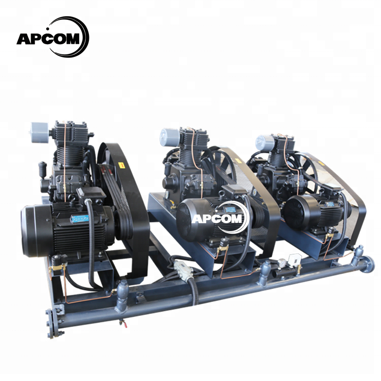 APCOM Hengda Manufacturer 2 3 4 Cylinder tank Industrial Reciprocating High Pressure Booster Piston Screw air Compressor De Ar